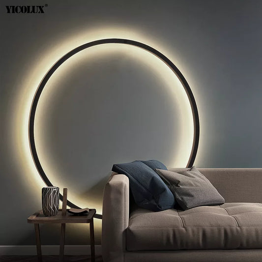 Circle Background LED Decoration Lamp