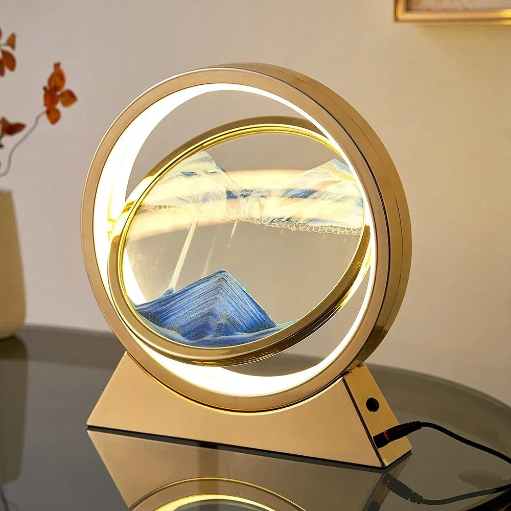 LED Moving Sand Table Lamp