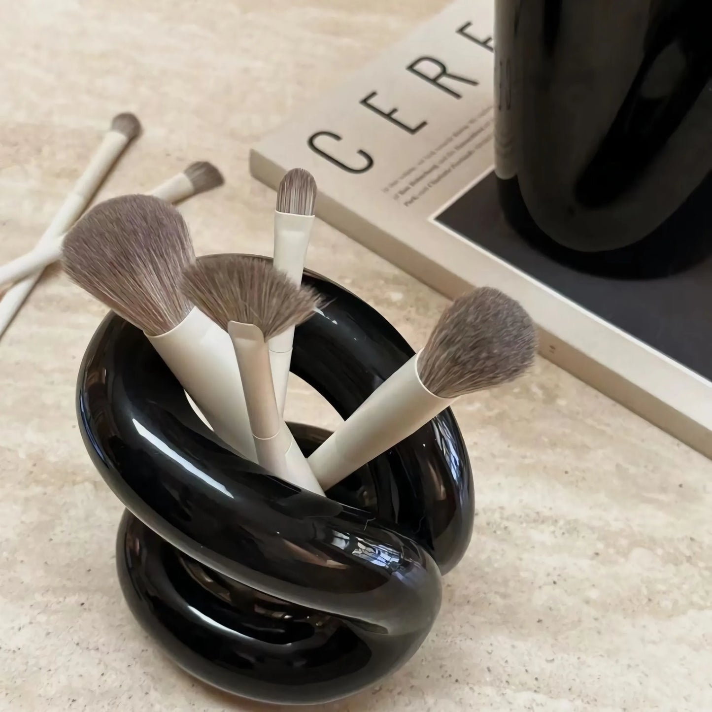 Luxury Ceramic Makeup Brush Holder