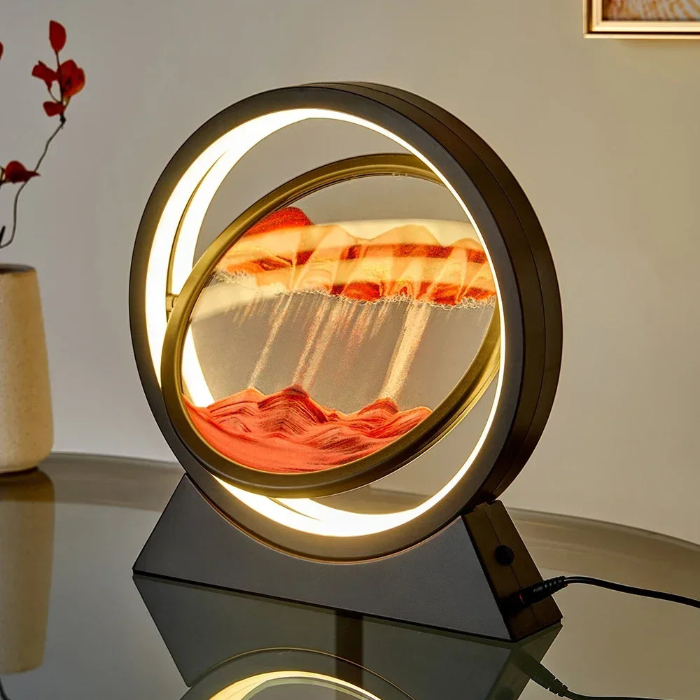 LED Moving Sand Table Lamp